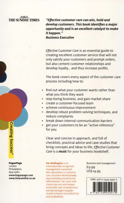 Бумажная книга «Effective Customer Care», автор Пэт Веллингтон - фото №1