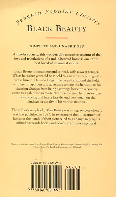 Паперова книга «Black Beauty», автор Анна Сьюел - фото №1
