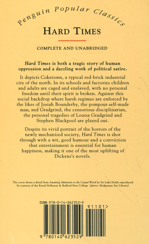 Паперова книга «Hard Times», автор Чарлз Діккенс - фото №1