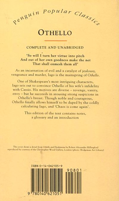 Паперова книга «Othello», автор Вільям Шекспір - фото №1