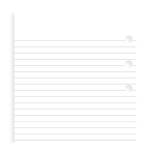  «Комплект бланков для органайзера Filofax Personal Блокнот в линейку white (132210)», бренда Filofax - фото №1