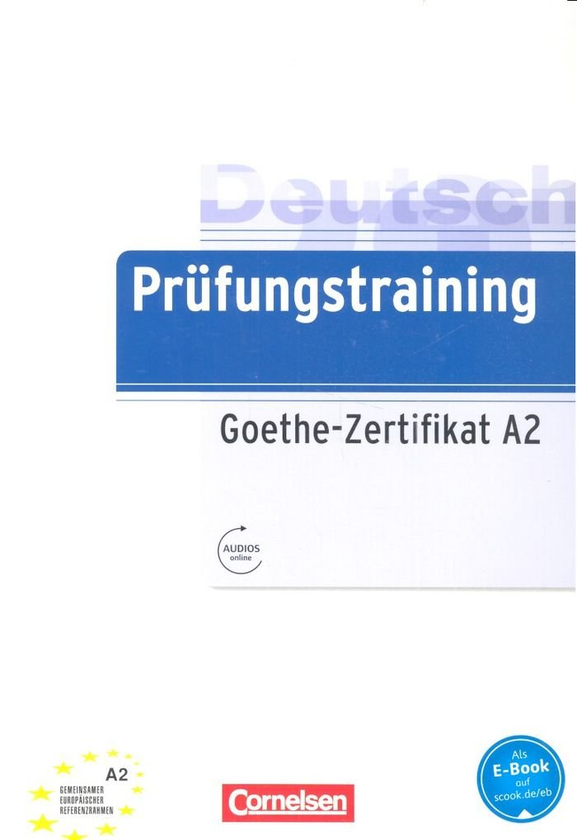 Бумажная книга «Prufungstraining Daf: Goethe-Zertifikat A2 - Ubungsbuch Mit Losungen + Au», автор Владимир Каминер - фото №1