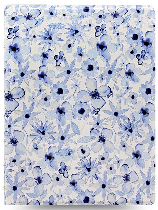  «Блокнот Filofax Patterns A5 Indigo Floral (115055)», бренда Filofax - фото №1