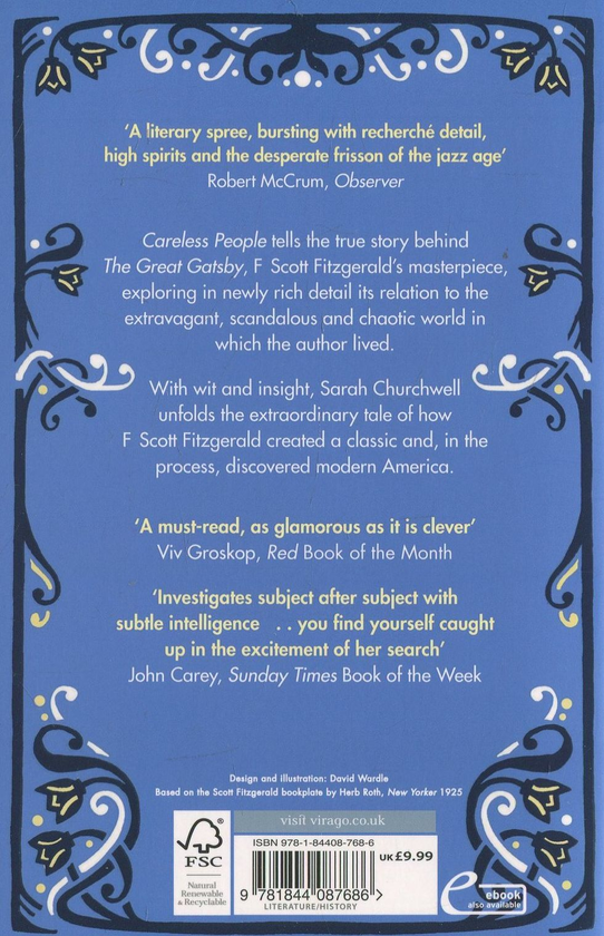 Паперова книга «Careless People: Murder, Mayhem and the Invention of The Great Gatsby», автор Сара Черчвелл - фото №1