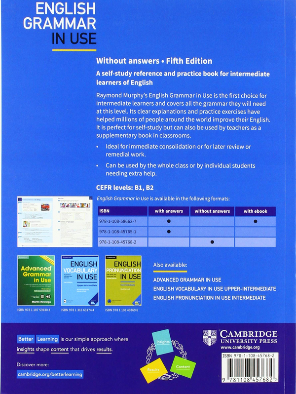[object Object] «English Grammar in Use 5th Edition Book without answers», автор Реймонд Мерфі - фото №3 - мініатюра