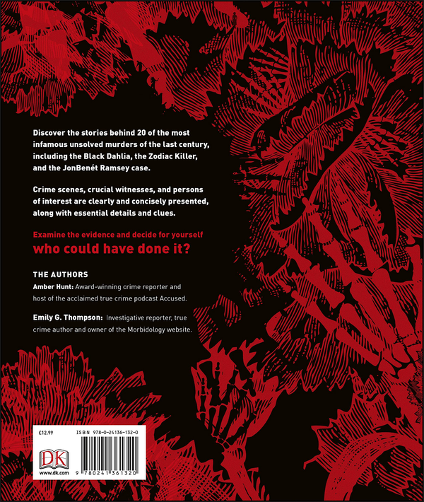 Паперова книга «Unsolved Murders: True Crime Cases Uncovered», авторів Ембер Хант, Емілі Томпсон - фото №1