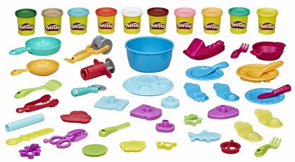  «Набір для творчості з пластиліном Hasbro Меганабір кухаря (5010993439041)», бренда Hasbro - фото №1