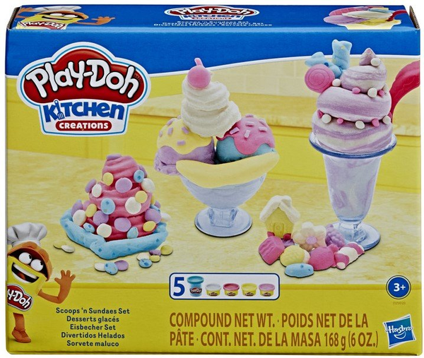  «Набір для творчості Play-Doh з пластиліном Кухонне приладдя в асортименті (5010993655175)», бренду Hasbro - фото №1