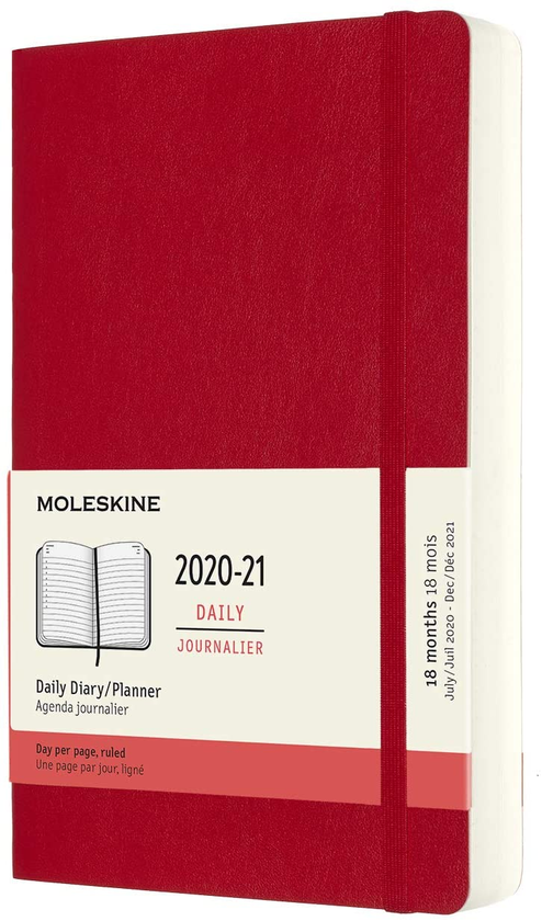 «Ежедневник Moleskine 2020-2021 Красный (DSF218DC3Y21)», бренда Moleskine - фото №1