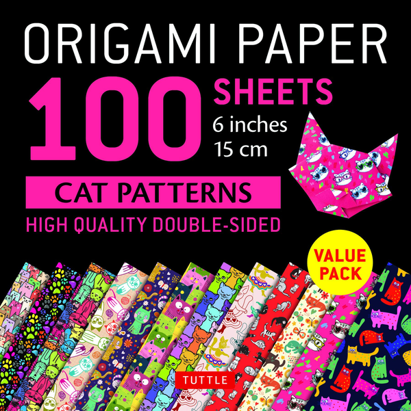 Бумажная книга «Origami Paper. 100 sheets. Cat Patterns. 15 cm» - фото №1