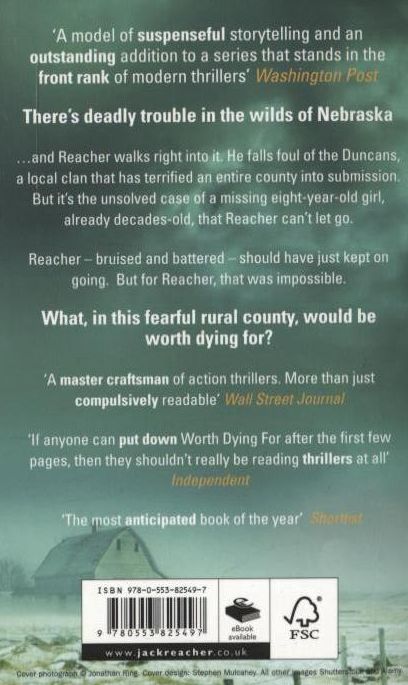 Бумажная книга «Worth Dying for», автор Ли Чайлд - фото №1