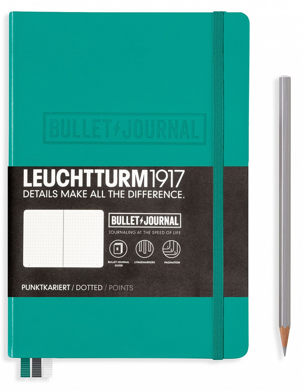  «Нотатник Leuchtturm1917 Bullet Journal Edition середній в крапку смарагдовий (355280)», brand Leuchtturm1917 / Leuchtturm1917 /  - фото №1