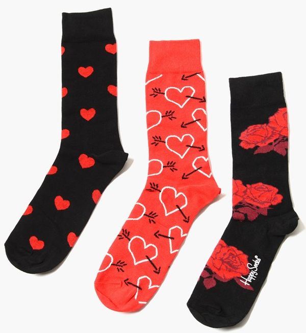«Носки Happy Socks Arrow & Heart Socks Gift Box 3 пары 36-40 р (XVAL08-4000)», бренда Happy Socks - фото №1