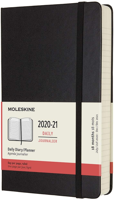 «Ежедневник Moleskine 2020-2021 Черный (DHB18DC3Y21)», бренда Moleskine - фото №1