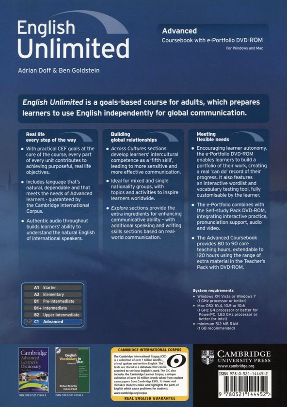 [object Object] «English Unlimited Advanced Coursebook (With e-Portfolio DVD-Rom)», авторів Едріан Дофф, Бен Голдштейн - фото №3 - мініатюра