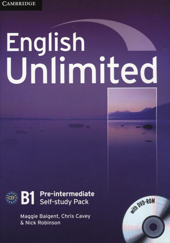 Паперова книга «English Unlimited Pre-intermediate. Self-study Pack (Workbook with DVD-ROM)», авторів Меггі Бейджент, Нік Робінсон, Кріс Кейві - фото №1