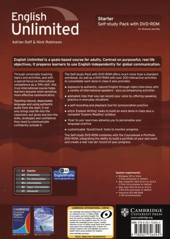 [object Object] «English Unlimited. Starter Self-study Pack (Workbook with DVD-ROM)», авторів Едріан Дофф, Нік Робінсон - фото №3 - мініатюра