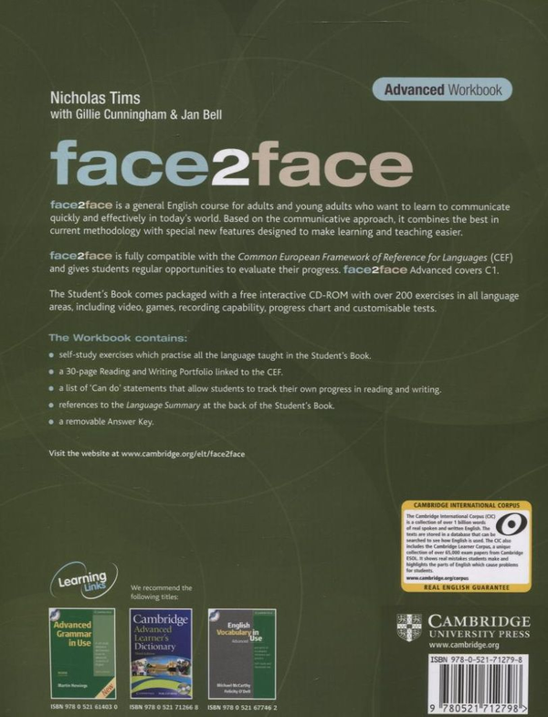 [object Object] «Face2face. Advanced Workbook with Key», авторів Микола Тімсіт, Джиллі Каннінгем, Ян Белл - фото №3 - мініатюра