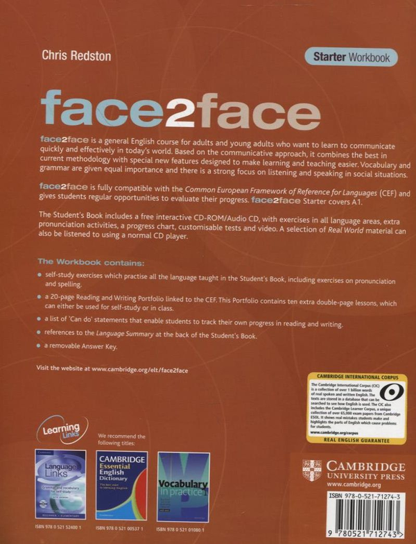 [object Object] «Face2face. Starter Workbook with Key», автор Кріс Редстон - фото №3 - мініатюра