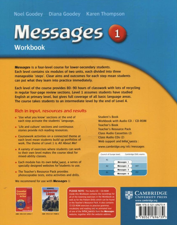 [object Object] «Messages 1. Workbook (With Audio CD)», авторів Карен Томпсон, Ноель Гуді, Діана Гуді - фото №3 - мініатюра
