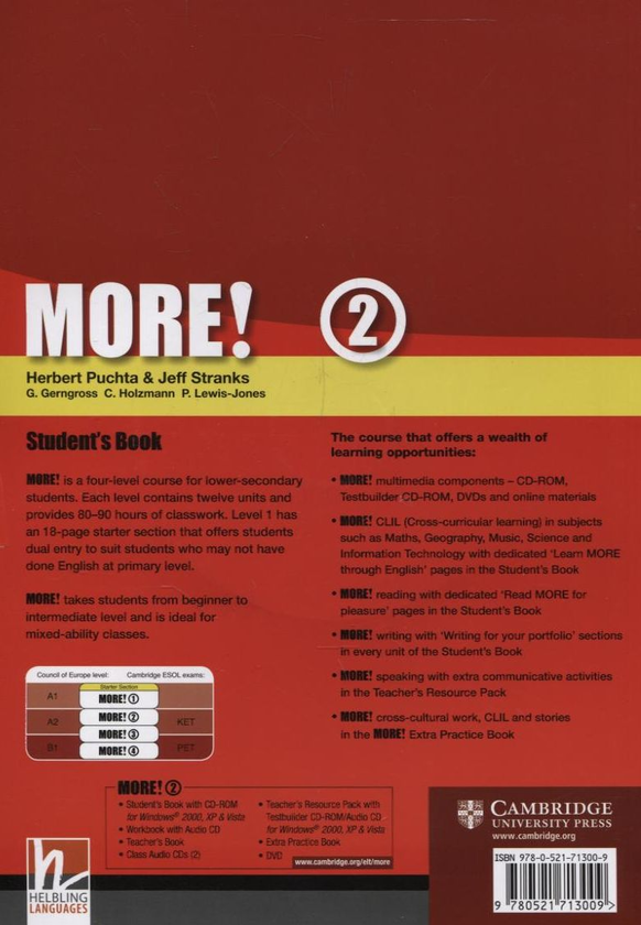 [object Object] «More! Level 2. Student's Book (+ Interactive CD-ROM)», авторів Герберт Пухта, Джефф Стренкс, Гюнтер Гернгросс, Крістіан Хольцманн, Пітер Льюїс-Джонс - фото №3 - мініатюра
