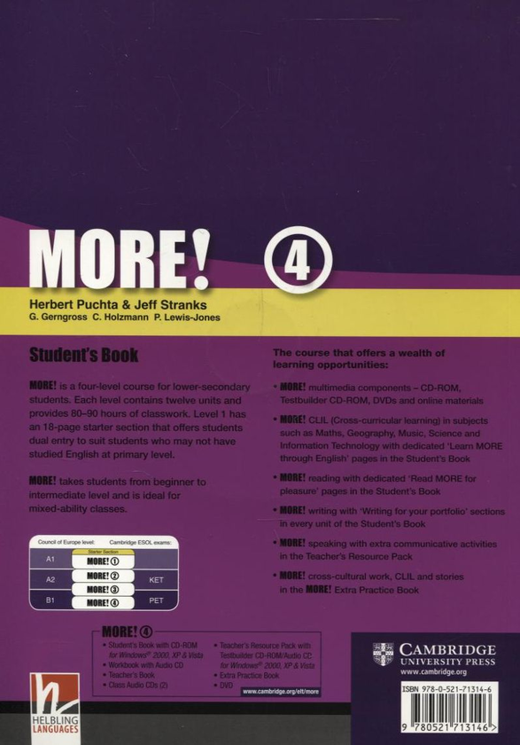 [object Object] «More! Level 4. Student's Book (+ Interactive CD-ROM)», авторов Герберт Пухта, Джефф Стрэнкс, Гюнтер Гернгросс, Кристиан Хольцманн, Питер Льюис-Джонс - фото №3 - миниатюра
