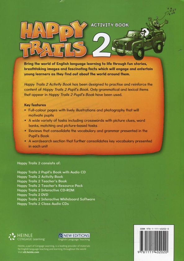 Паперова книга «Happy Trails 2. Activity Book», автор Ольга Леондаріс - фото №1