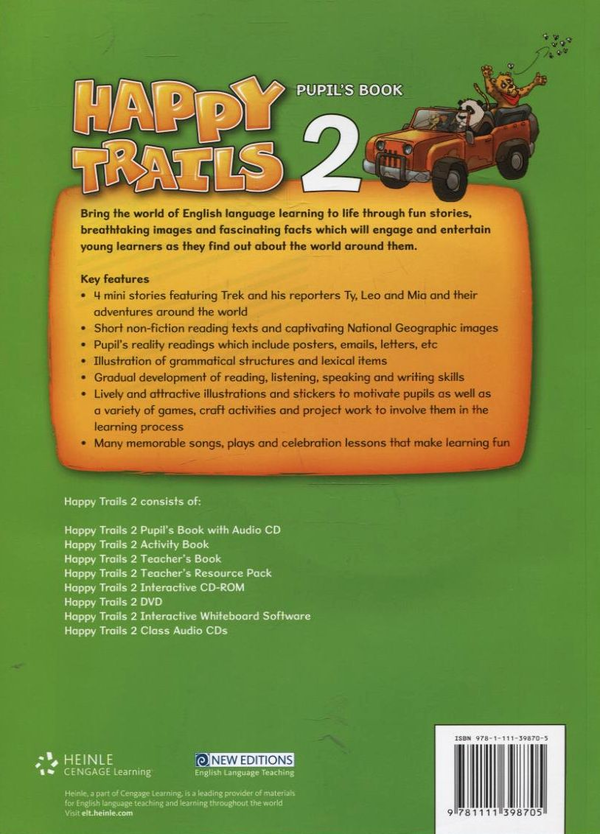 Бумажная книга «Happy Trails 2. Pupil's Book (with CD)», автор Дженнифер Хиз - фото №1