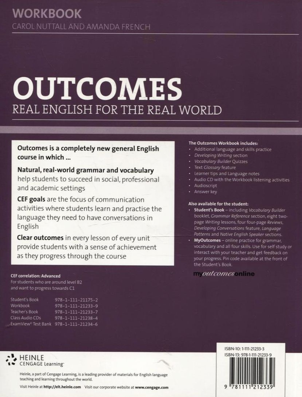 [object Object] «Outcomes Advanced. Workbook (With Key and Audio CD)», авторів Керол Наттолл, Аманда Френч - фото №3 - мініатюра