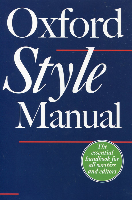 Паперова книга «The Oxford Style Manual» - фото №1