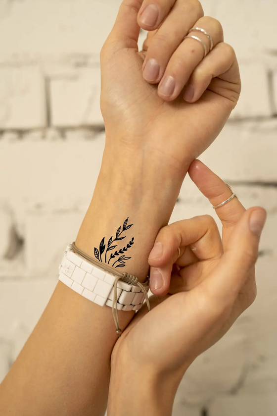  «Тимчасове тату Tattooshka Маленькі гілочки (HC-442)», бренда Tattooshka - фото №1