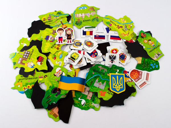 Паперова книга «Україна (книга + карта)», авторів Мария Тахтаулова, Сергій Жуков - фото №1