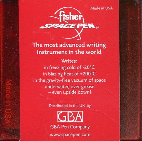 «Ручка Fisher Bullet Space Pen Вишневая (400RC)» - фото №1