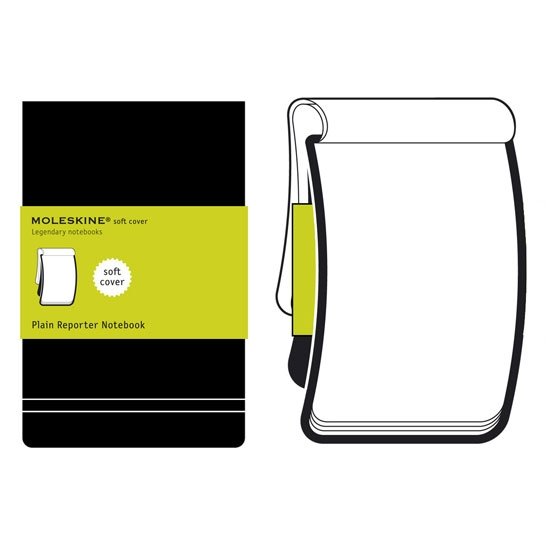  «Записная книжка репортера Moleskine нелинованная Черная (QP818F)», бренда Moleskine - фото №1