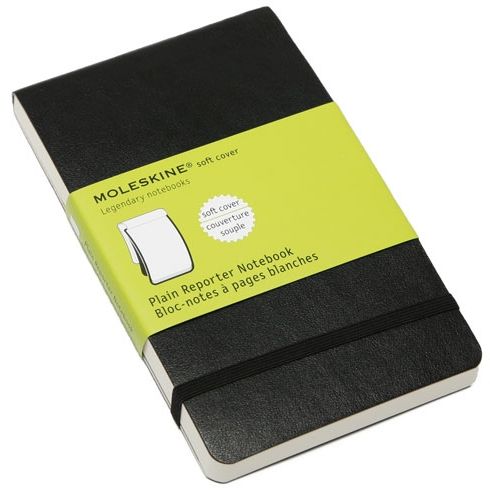  «Записная книжка репортера Moleskine нелинованная Черная (QP818F)», бренда Moleskine - фото №1