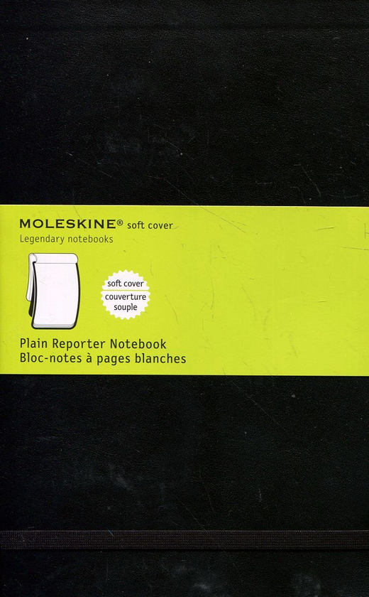  «Записная книжка репортера Moleskine нелинованная Черная (QP818F)», бренда Moleskine - фото №1