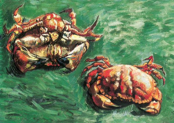  «Открытка Tushita Vincent van Gogh Two Crabs», бренда Tushita - фото №1