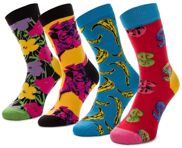 «Носки Happy Socks Andy Warhol Sock Box Set 4 пары 41-46 р (XAWARH09-6000)», бренда Happy Socks - фото №1