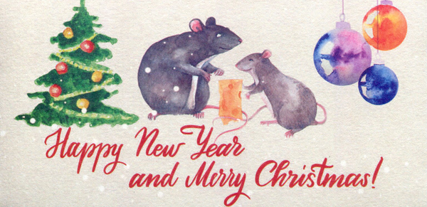  «Конверт для денег Mirabella Postcards Happy New Year (164064)», бренда Mirabella Postcards - фото №1