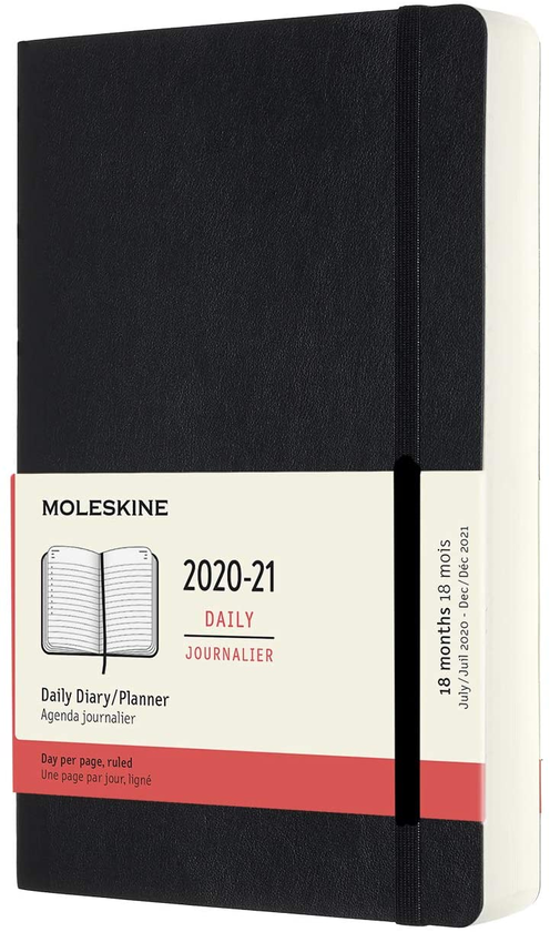 «Ежедневник Moleskine 2020-2021 Черный (DSB18DC3Y21)», бренда Moleskine - фото №1