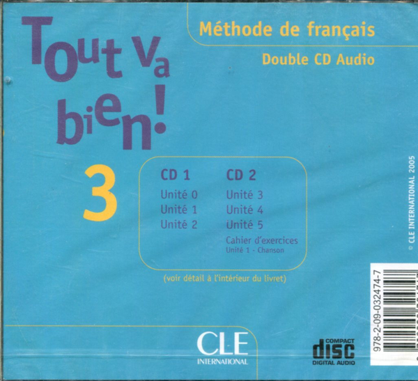 Паперова книга «Tout va bien! 3 audio CD pour la classe» - фото №1