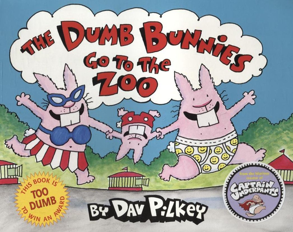 Паперова книга «The Dumb Bunnies Go To The Zoo», автор Дев Пілкі - фото №1