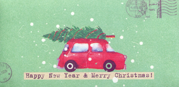  «Конверт для денег Mirabella Postcards Happy New Year  (164065)», бренда Mirabella Postcards - фото №1