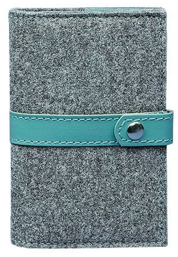 «Обложка для паспорта BlankNote 1.1 Фетр Тиффани (BN-OP-1.1-felt-tiffany)», бренда BlankNote - фото №1