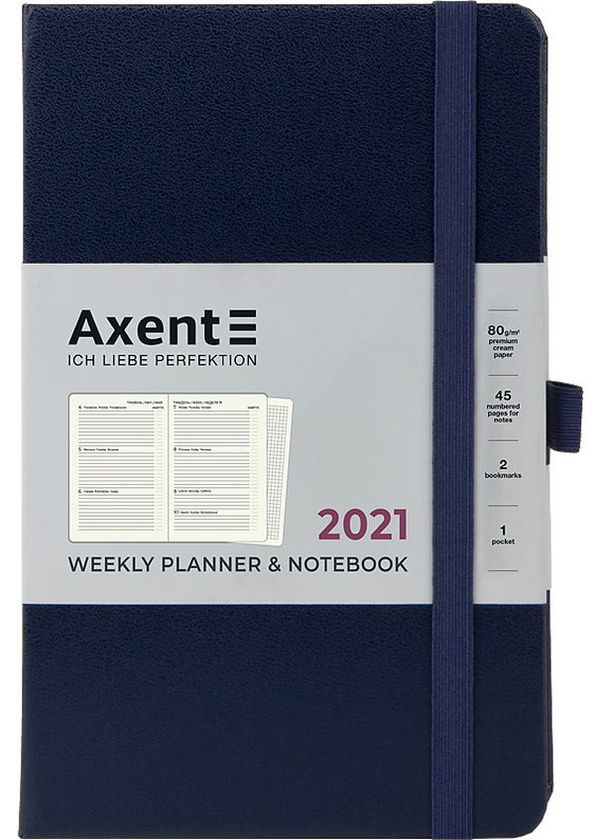  «Еженедельник Axent Partner Strong 2021 Синий (8505-21-02-a)», бренда Axent - фото №1