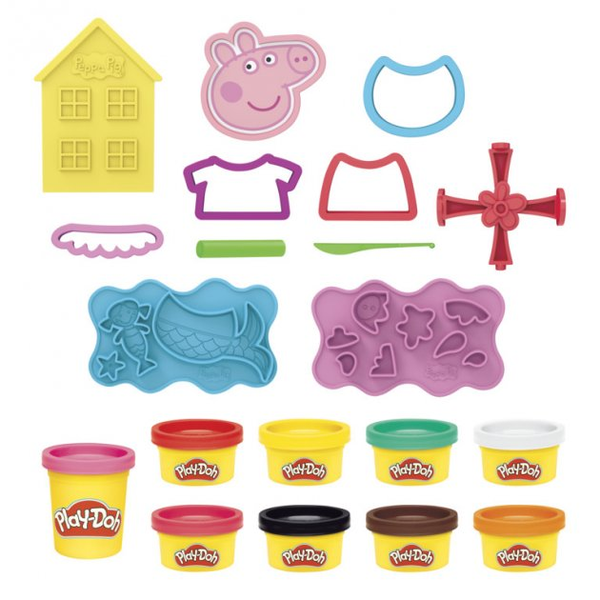 «Набір для творчості Play-Doh з пластиліном Свинка Пеппа. Cтильний сет (5010993819164)», бренда Hasbro - фото №1