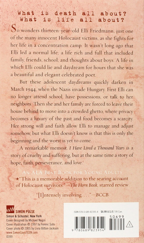 Бумажная книга «I Have Lived A Thousand Years: Growing up in the Holocaust », автор Ливия Биттон-Джексон - фото №1