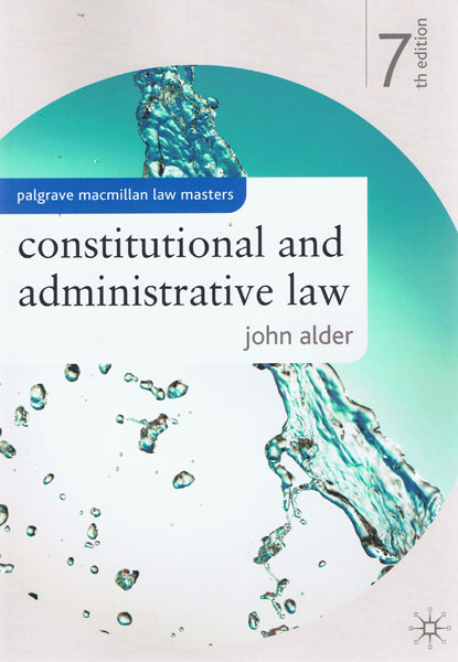 Бумажная книга «Constitutional and Administrative Law», автор Джон Алдэр - фото №1