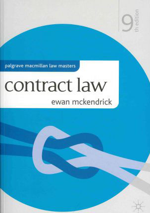 Бумажная книга «Contract Law», автор Ивэн Маккендрик - фото №1