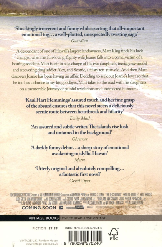 Паперова книга «The Descendants», автор Кауі Гарт Хеммінгс - фото №1
